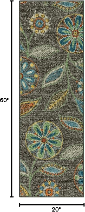 Maples Rugs Reggie Floral Runner Rug