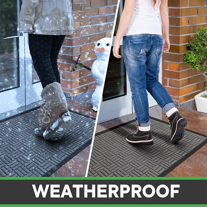 Mibao Front Door Mat, Heavy Duty Durable Welcome Mat