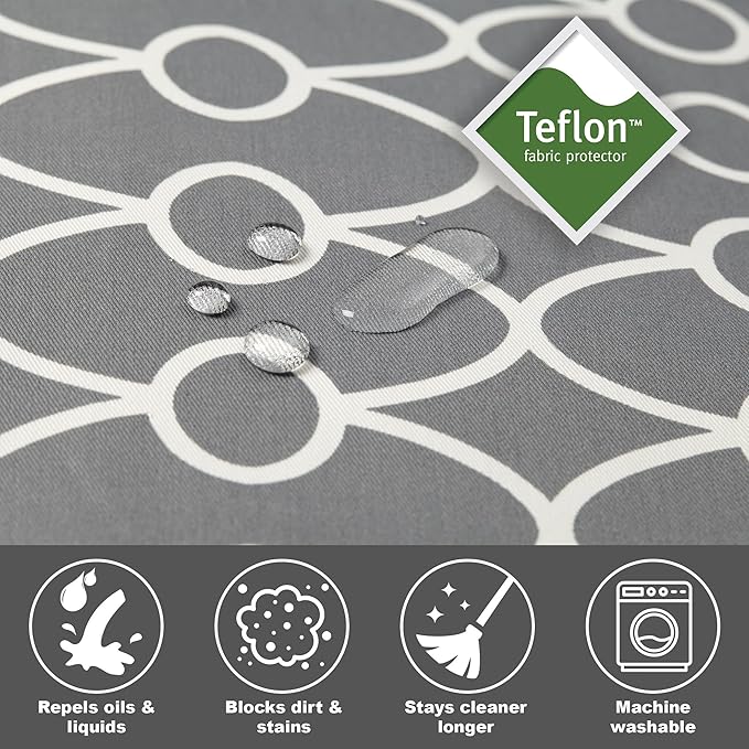 MidWest Homes for Pets Small Dog Crate Cover Featuring Teflon Fabric Protector, Poly-Cotton Privacy Kennel Cover Fits Most 24-inch Crates, Gray Designer Print, Washable, Reduces Barking
