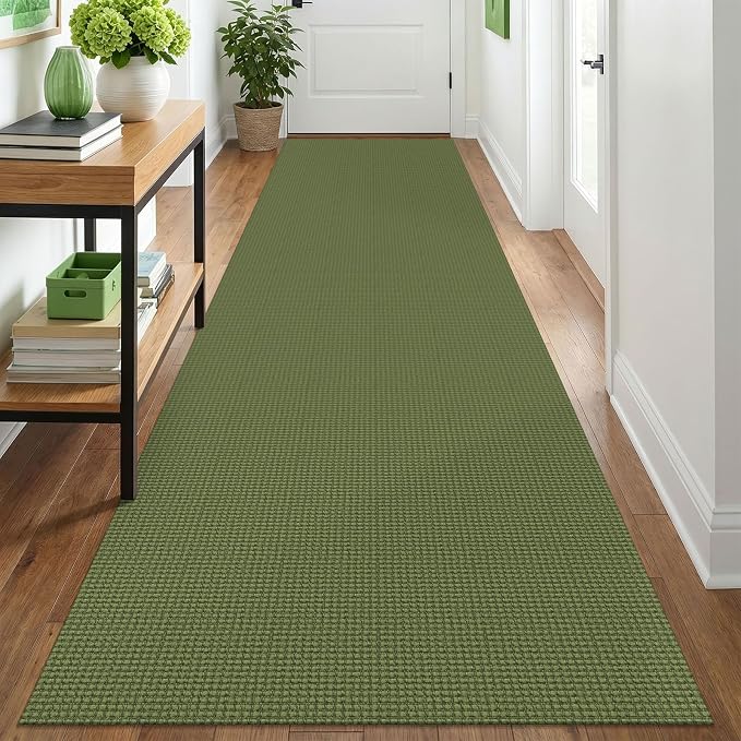 IOHOUZE Washable Runner Rug 3x12 Non Slip Rubber Backed Extra Long Hallway