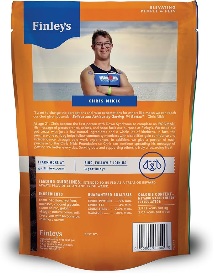 Finley's Training Treats for Puppies, Soft Lamb Dog Treats for All Dogs and Sizes, Limited Ingredient, Low Calories, 16oz, 6 Pack