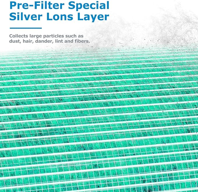 2 Pack MK-04 Air Filter Replacement Compatible
