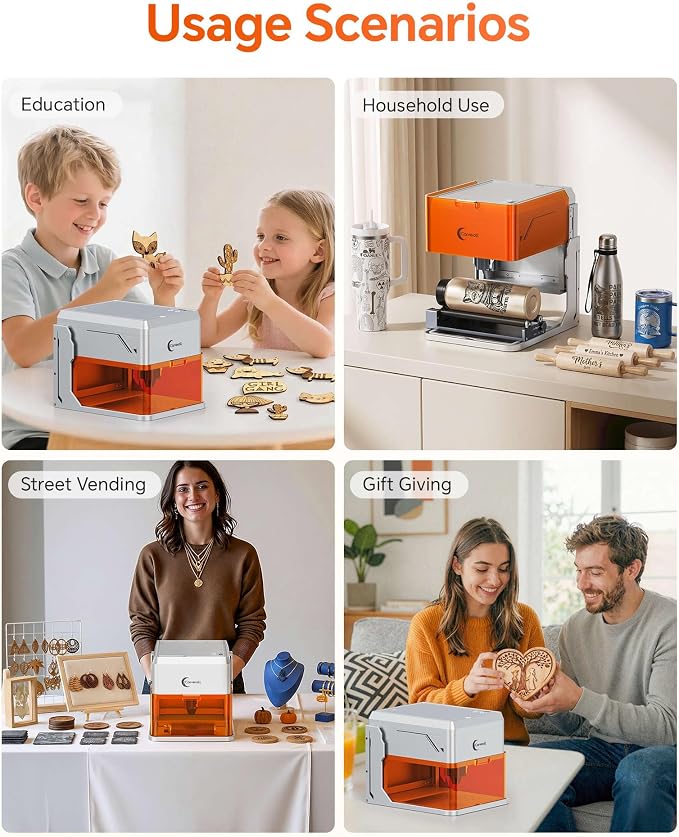 5W Desktop Laser Engraver with Camera, WiFi & AI, A1 Pro AA Beginner Smart