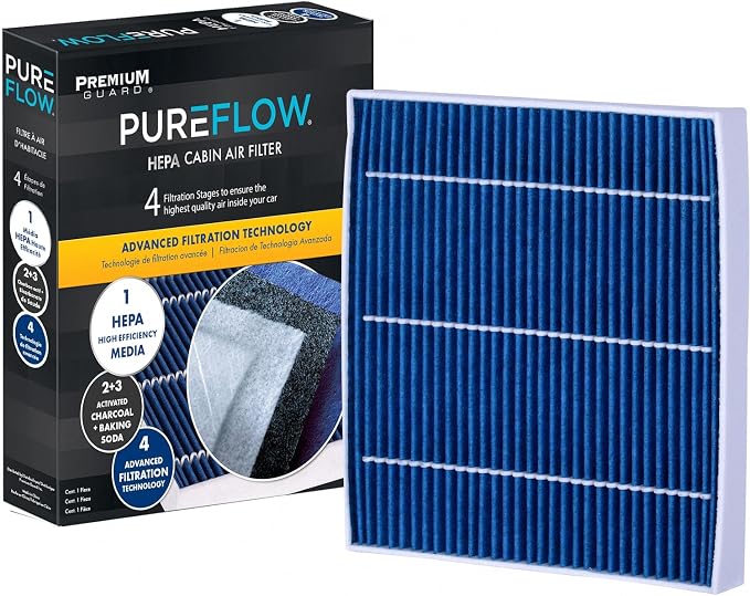 PureFlow HEPA Cabin Air Filter PC9958HX | Fits 2019-2024 Chevrolet Silverado