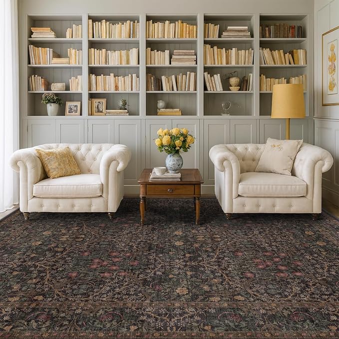 Dark Brown 6x8 Dining Room Rugs