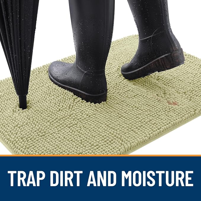 OLANLY Dog Door Mat for Muddy Paws 40x24, Absorbs Moisture and Dirt, Absorbent