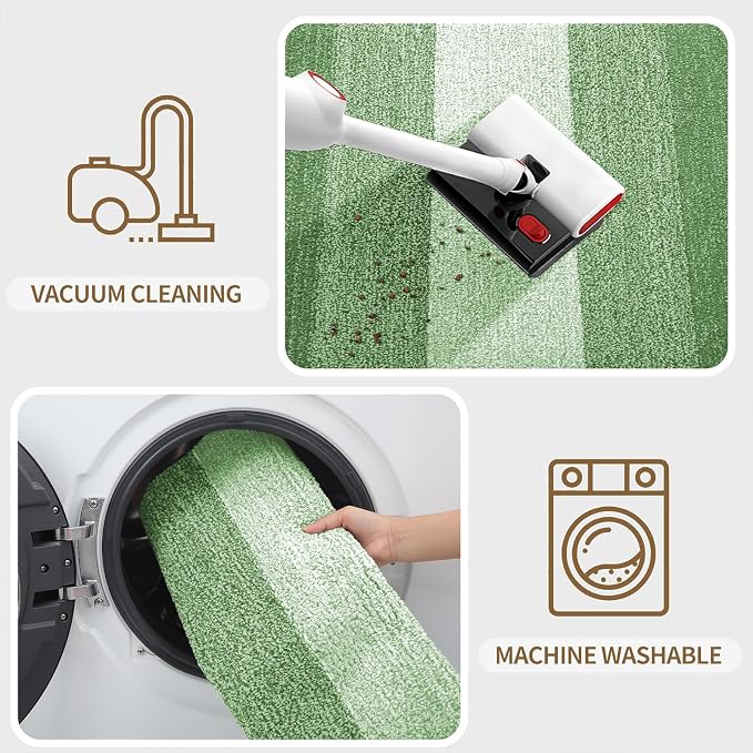 Kitinjoy Indoor Outdoor Door Mat, 50x30 Non-Slip Absorbent Dirt Trapper