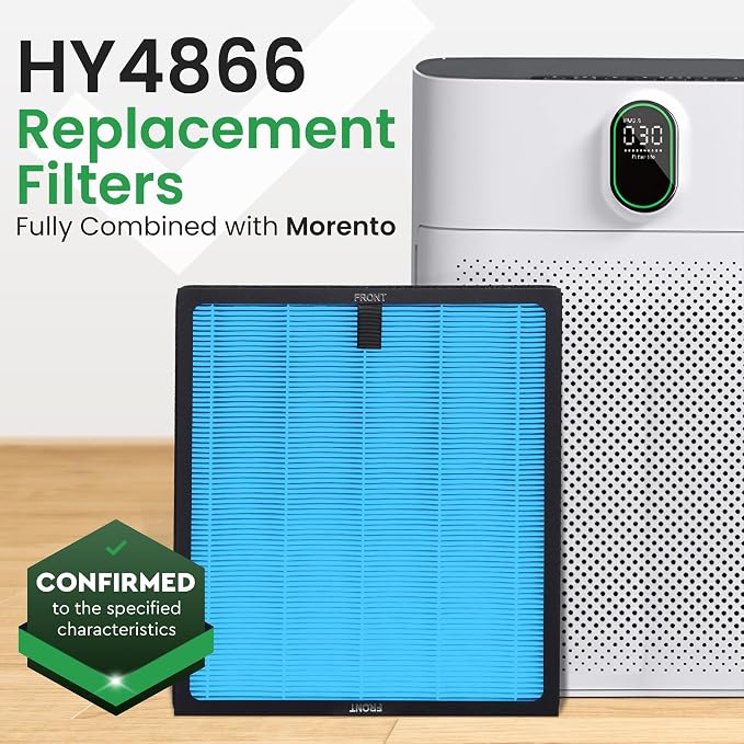 2 Pack HY4866 True HEPA Replacement Filter Compatible