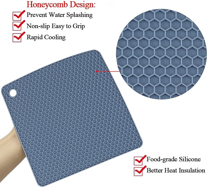 4 Pack Silicone Trivet Mat, Silicone Trivets