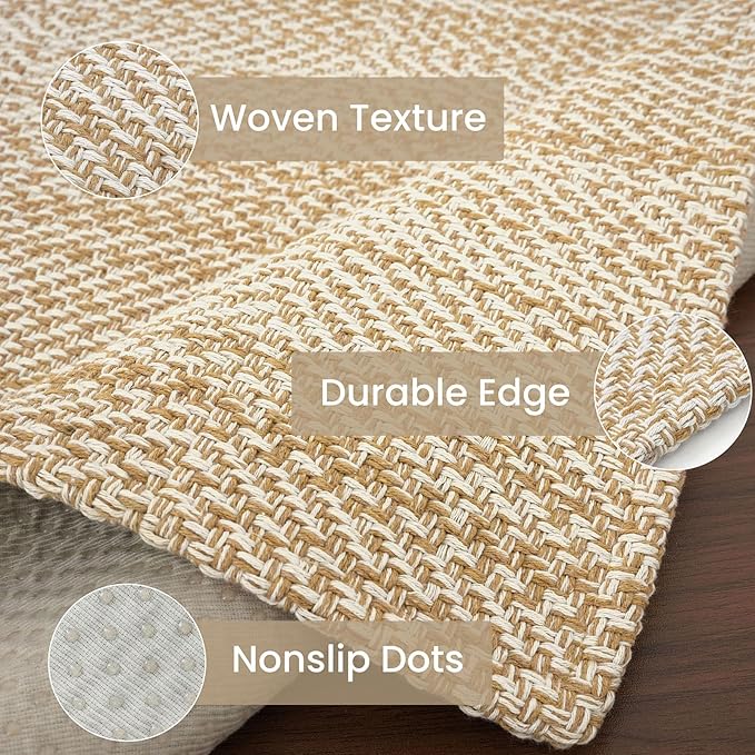 IOHOUZE Washable Runner Rug 2x12 Non Slip Rubber Backed Extra Long Hallway