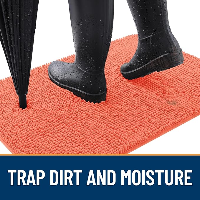 OLANLY Dog Door Mat for Muddy Paws 59x24, Absorbs Moisture and Dirt, Absorbent