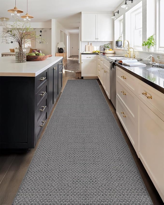 Color&Geometry Door Mat 2'4"x12' Runner Rug