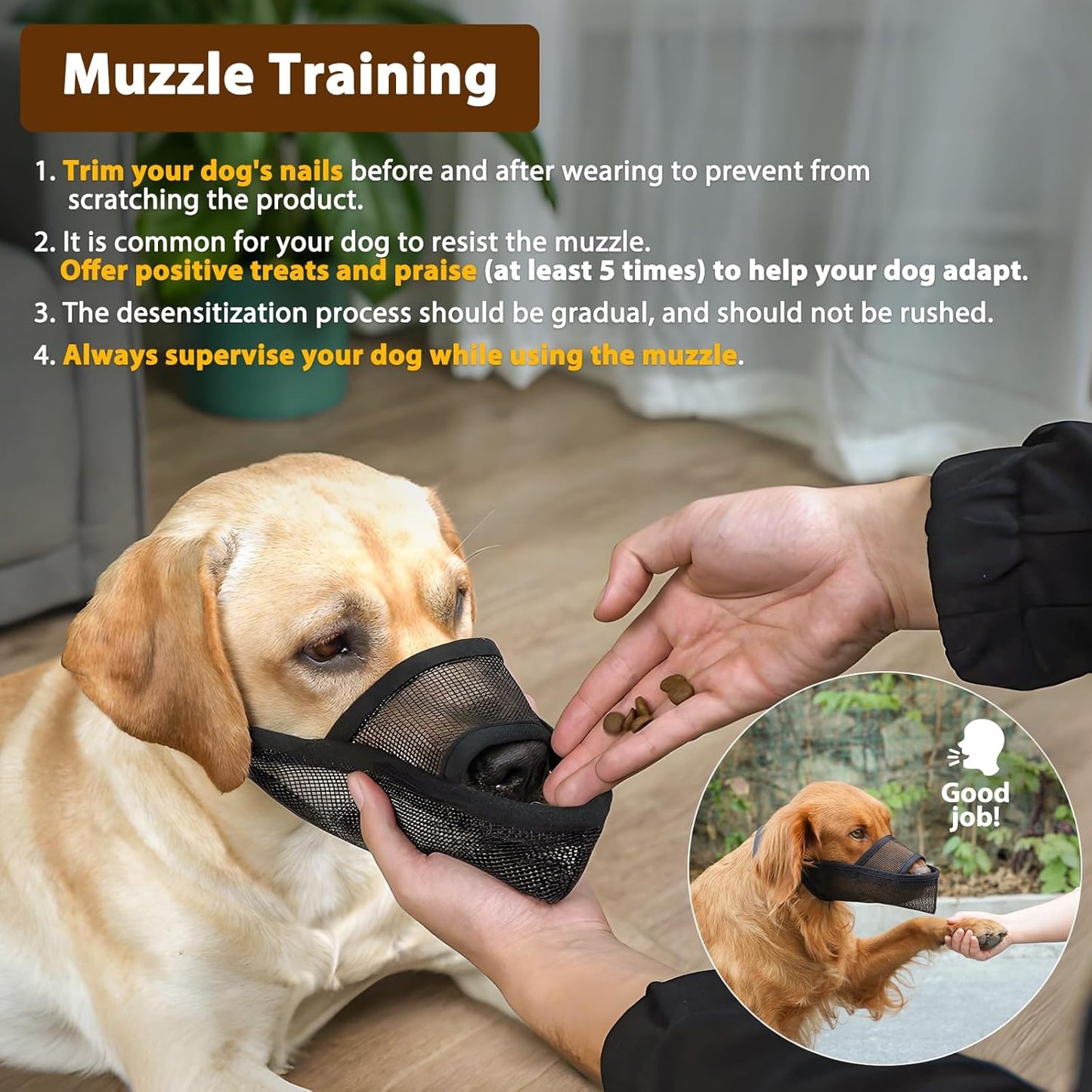 Crazy Felix Nylon Dog Muzzle for Small Medium Large Dogs Poodle Labrador Golden Retriever Doberman, Air Mesh Breathable and Drinkable Pet Mouth Guard for Anti-Biting Chewing Scavenging(XL, Grey)