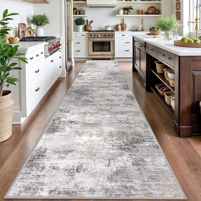 IOHOUZE Abstract Runner Rug 3x16 Ft Washable Runners