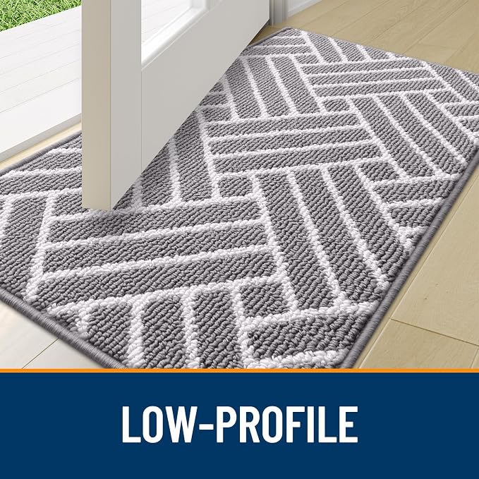 OLANLY Indoor Door Mat, 32x20 Inch, Dirt Resistant and Absorbent, Non-Slip