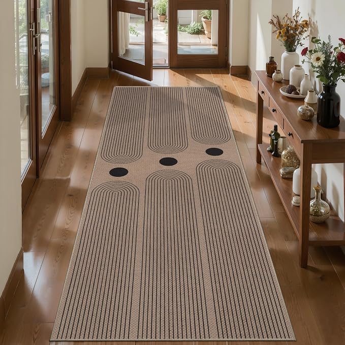 Tangsoo Rainbow Easy Jute Rug 2x5 Washable Kitchen Runner