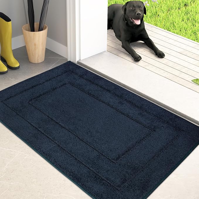 PURRUGS Dirt Trapping Door Mat 24" x 35.5", Non-Slip/Skid Machine Washable