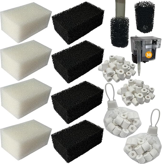 4 Set of Upgraded Three-Stage Filtration Tank Filter Maintenance Kit,