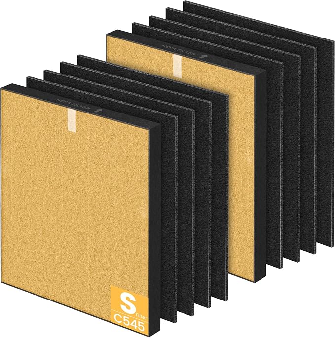 2 Pack C545 HEPA Pet Replacement Filter S Compatible