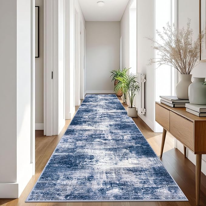 IOHOUZE Abstract Runner Rug 3x16 Ft Washable Runners