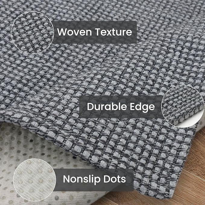 IOHOUZE Washable Runner Rug 2x8 Non Slip Rubber Backed Hallway Runner Entryway
