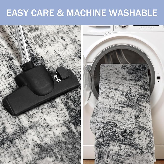IOHOUZE Abstract Runner Rug 3x20 Ft Extra Long Washable Runners