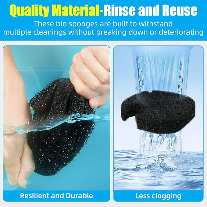 AQUANEAT 8 pcs Replacement Canister Filter Pads Compatible