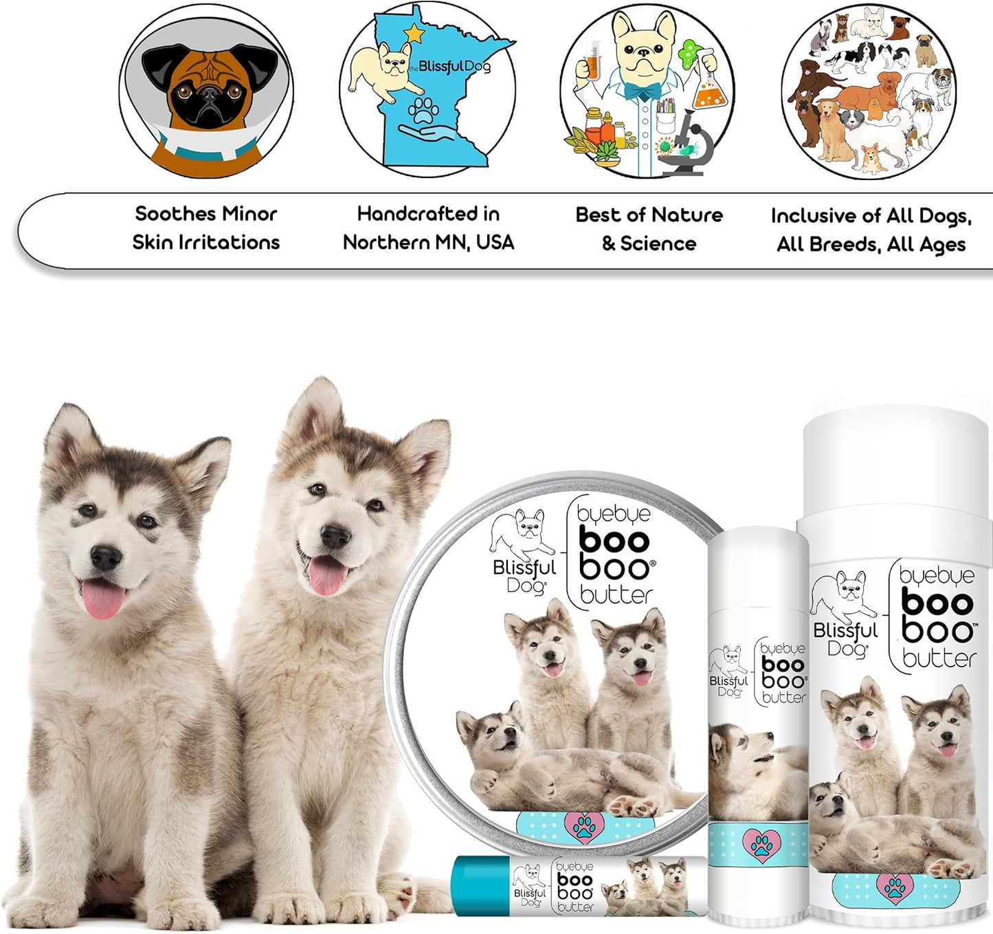 The Blissful Dog Malamute Boo Butter, 0.15 oz