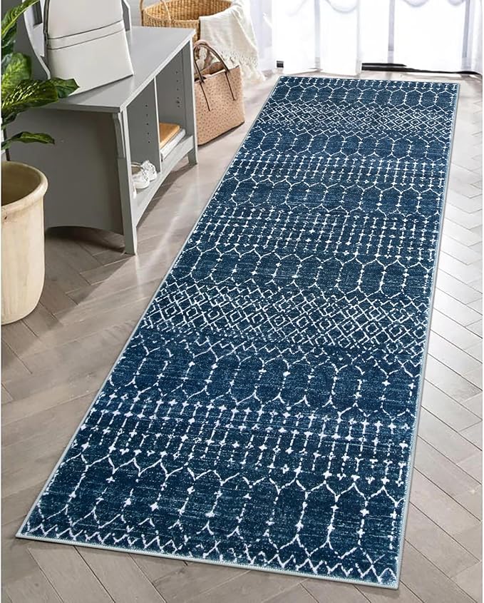 Lahome Moroccan Washable Kitchen Runner 2x8 Carpet Runners
