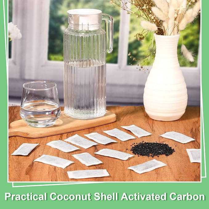 48 Packs Replacement Activated Charcoal Distiller Filters Coconut Shell