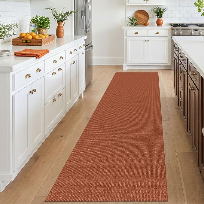 IOHOUZE Washable Runner Rug 2.6x10 Non Slip Rubber Backed Long Hallway Runner