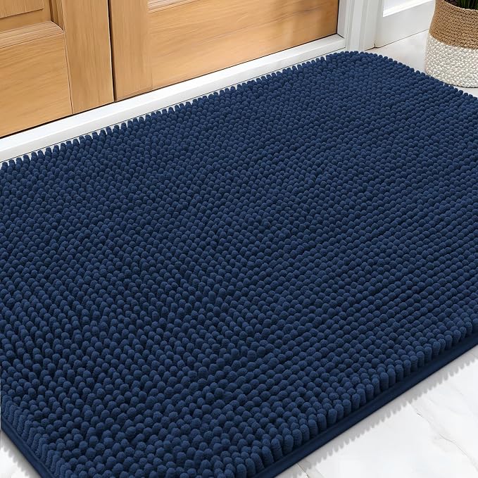OLANLY Dog Door Mat for Muddy Paws 34x21, Absorbs Moisture and Dirt, Absorbent
