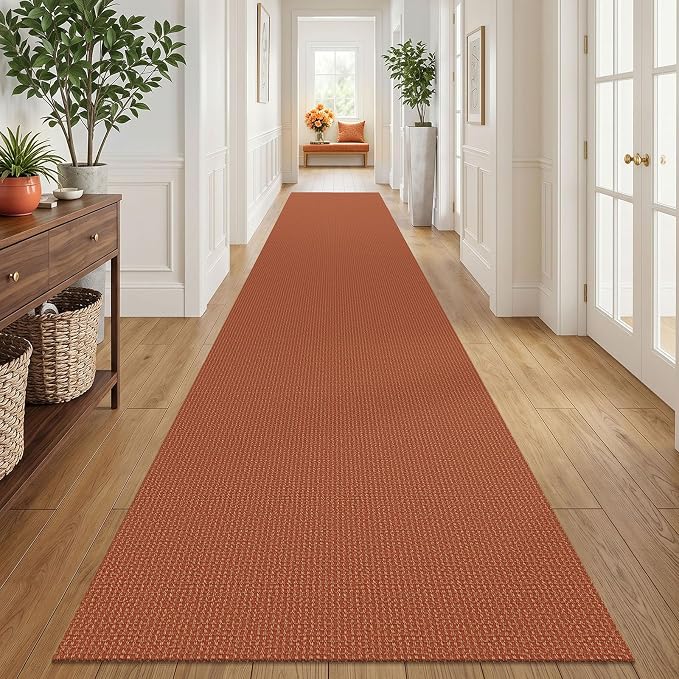 IOHOUZE Washable Exrea Long Hallway Runner Rug 3x18 Non Slip Rubber Backed
