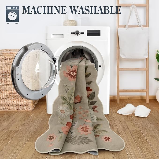 Lahome Floral Runners for Hallways, Soft Washable Runner