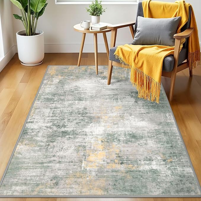 IOHOUZE Abstract Area Rug 3x5 Ft Washable Rugs