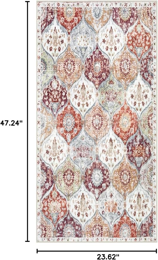 Lahome Washable Entryway Rug, 2x4 Kitchen Rugs