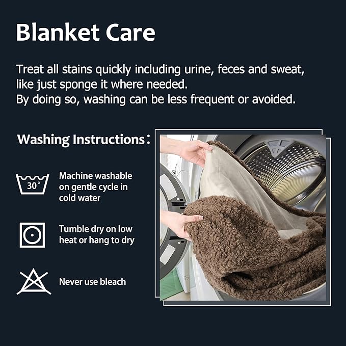 Kritter Planet Waterproof Bed Blanket, Soft and Washable Absorbent Blanket Pad, Leak-Proof Blanket Cover for Couch, Sofa, Bed