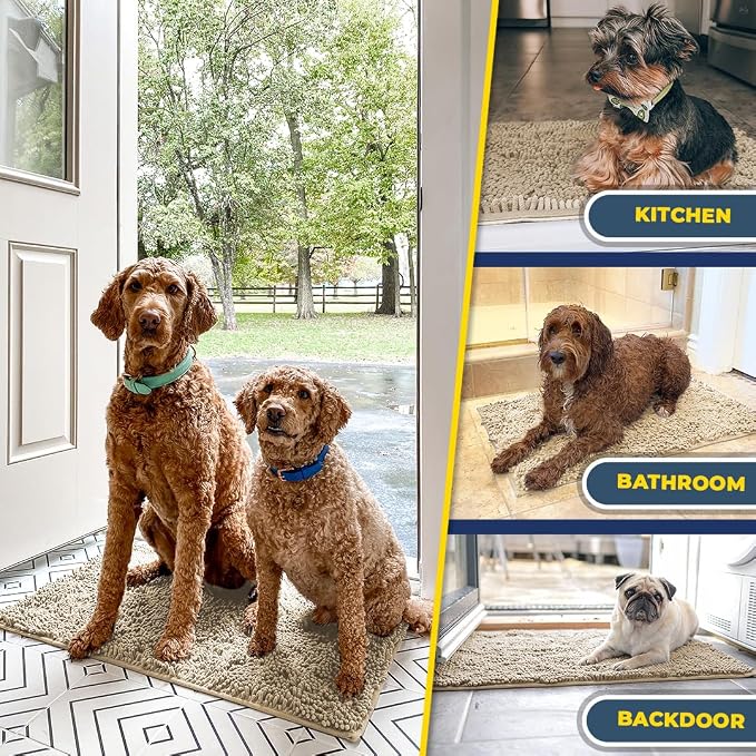 Muddy Mat® | Super Absorbent Door Mat Indoor, Microfiber Quick Dry Chenille