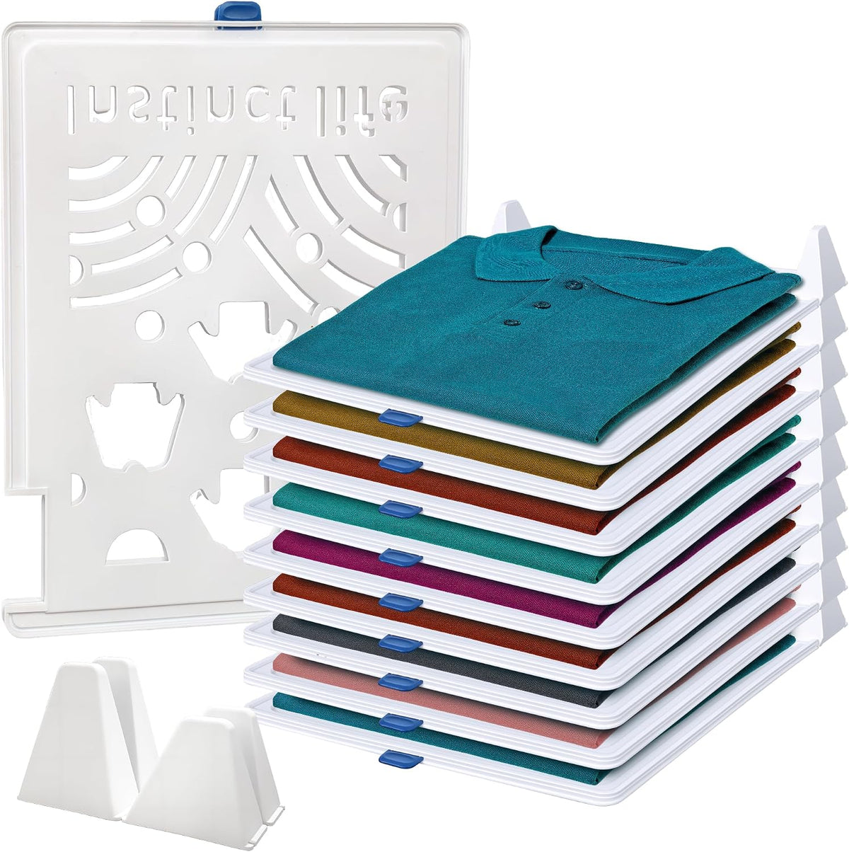15-Pack Tshirt Organizer Stackable Closet Organizer Portable Detachable