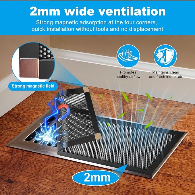 4-Pack 7"x11" Powerful Magnetic Vent Covers