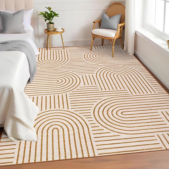 ROYHOME Washable Rug 4x6 Area Rugs