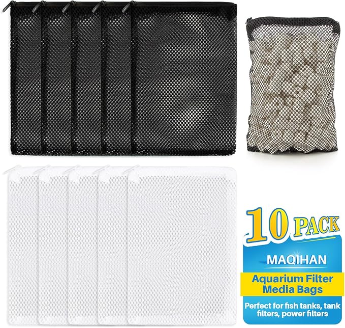 MAQIHAN 10pcs Aquarium Filter Media Bags