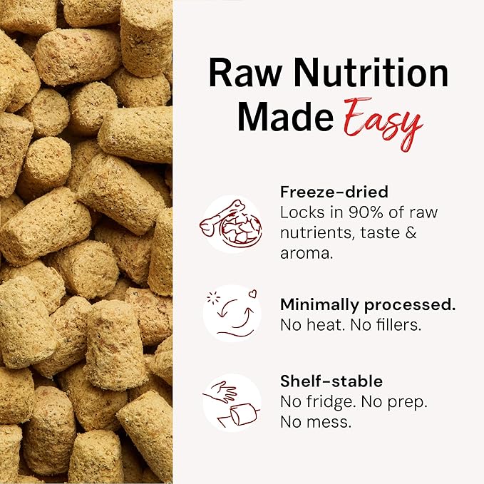 Stella & Chewy's Freeze-Dried Raw Beef Meal Mixers- Dog Food Topper and Mixer - Made with 95% Grass-Fed Beef, Organs & Bone - Perfect for Picky Eaters - Grain-Free - 3.5 oz