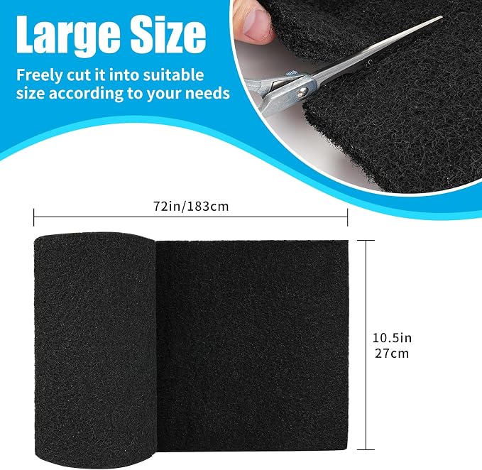 AQUANEAT Aquarium Activated Carbon Filter Media Pad