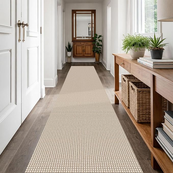 IOHOUZE Washable Runner Rug 2x12 Non Slip Rubber Backed Extra Long Hallway