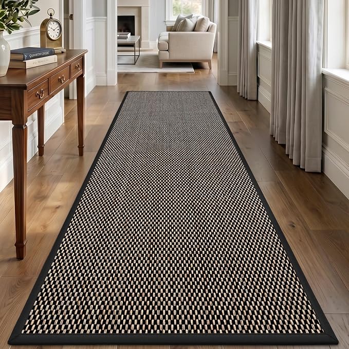 DEX Hallway Runner Rug 2x6, Non Slip Rubber Backing Inside Entryway Carpet