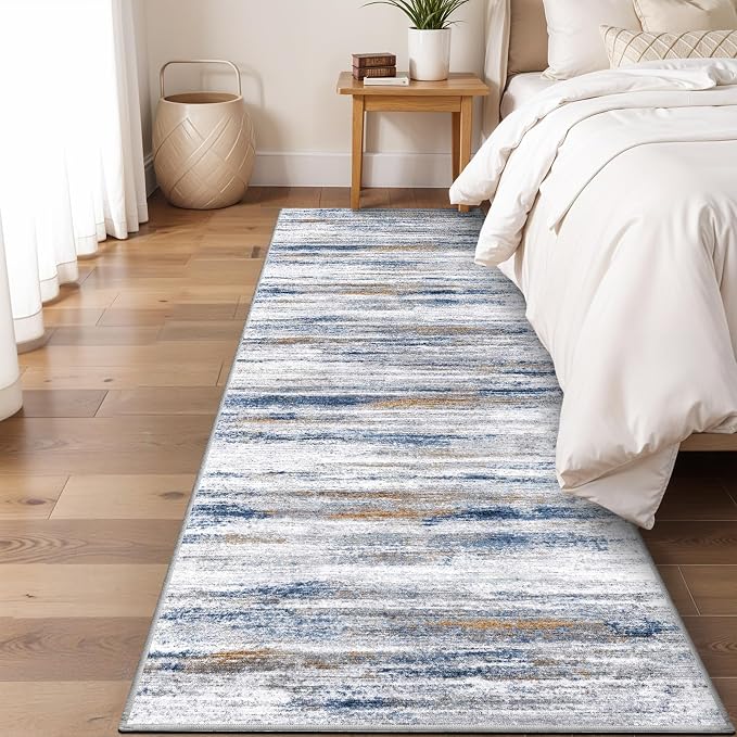 3x6 Washable Runner Rug for Family: Easy-to-Clean Runners for Hallway Entryway