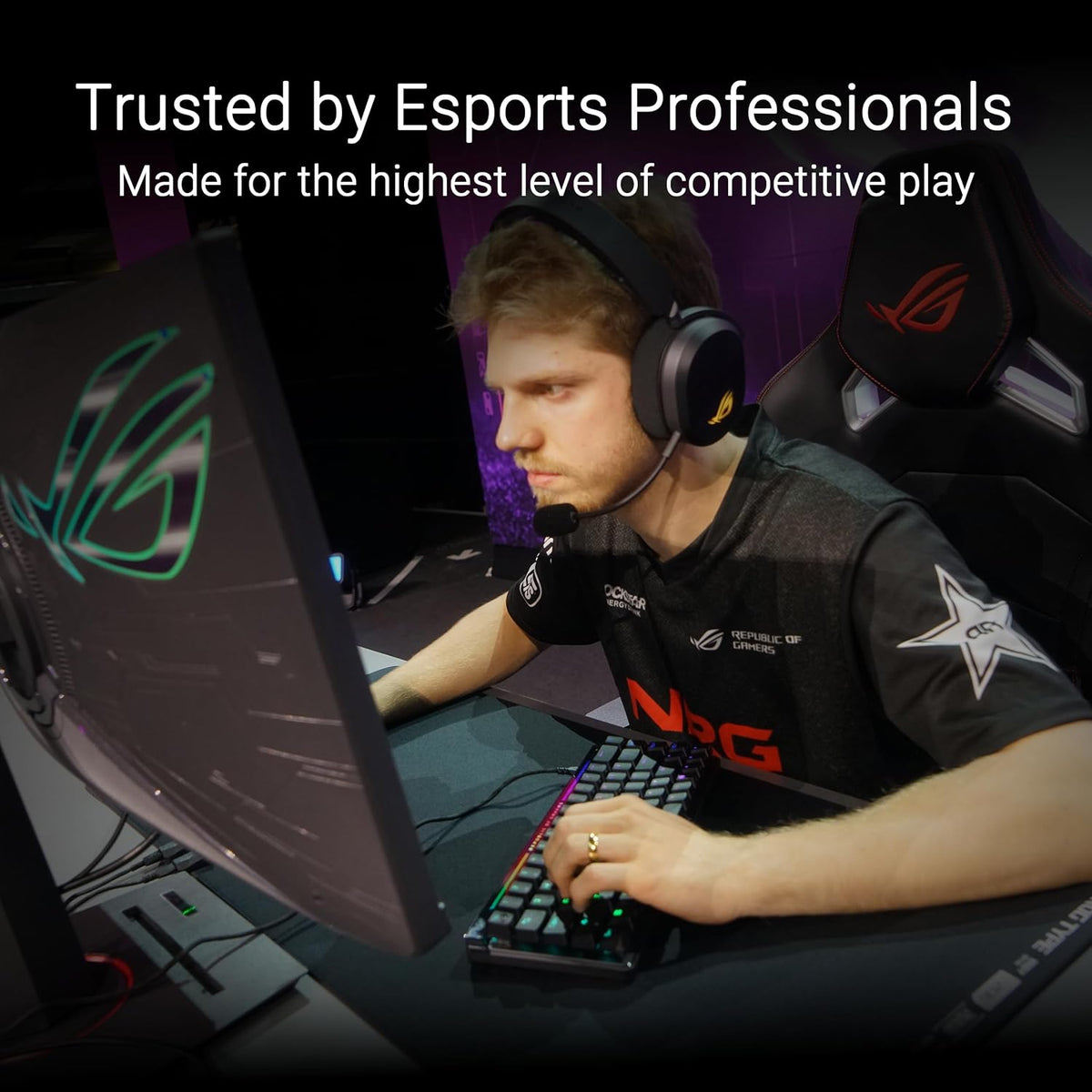 ASUS ROG Falchion Ace HFX Hall Effect Gaming Keyboard – 65% TKL, Dual USB-C, Magnetic Switches, Rapid Trigger, Speed Tap, 8000 Hz Polling, Touch Panel, Portable, Protective Cover, PBT Keycaps - Black