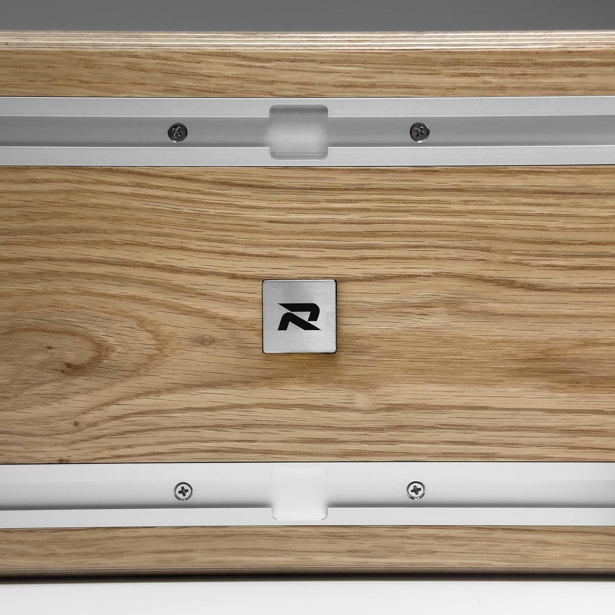 Raico Desk Cockpit Shelf Monitor Stand System Dual Screen Setup Wood Large Desk Accessory Organizer Unit (Oak, Medium v2 | 36 Inches)