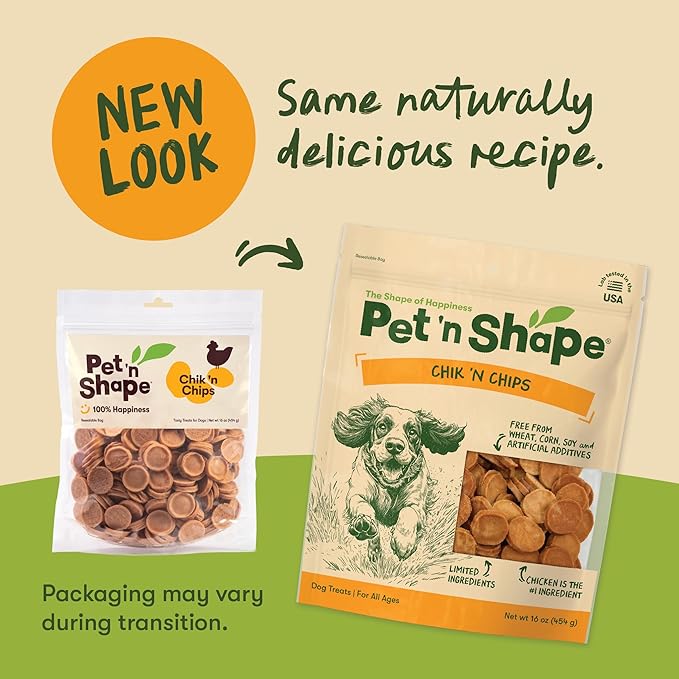 Pet 'n Shape Chik 'n Chips Jerky Dog Treats - 1 Pound